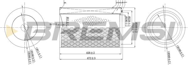 Bremsi FA1674 - Engine Air Filter car-mod.net