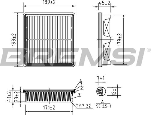 Bremsi FA1676 - Engine Air Filter car-mod.net