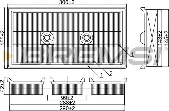 Bremsi FA1021 - Engine Air Filter car-mod.net