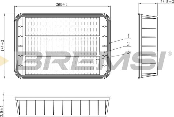 Bremsi FA1196 - Engine Air Filter car-mod.net