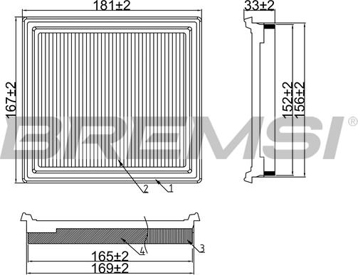 Bremsi FA1116 - Engine Air Filter car-mod.net