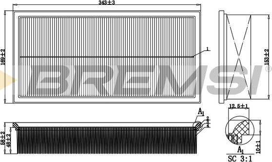 Bremsi FA1354 - Engine Air Filter car-mod.net