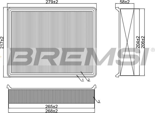 Bremsi FA1380 - Engine Air Filter car-mod.net