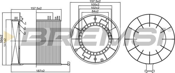 Bremsi FA1268 - Engine Air Filter car-mod.net