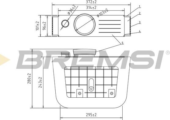 Bremsi FA2400 - Engine Air Filter car-mod.net