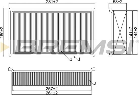 Bremsi FA2099 - Engine Air Filter car-mod.net