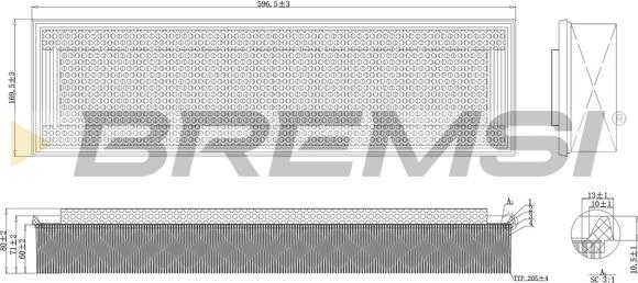 Bremsi FA2108 - Engine Air Filter car-mod.net