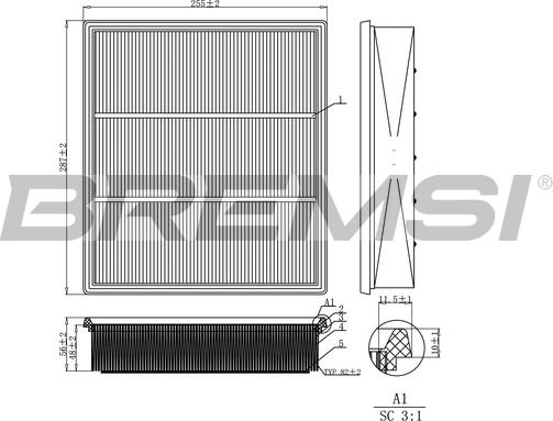 Bremsi FA2260 - Engine Air Filter car-mod.net