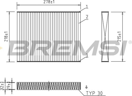 Bremsi FC0993C - Filter, interior air car-mod.net