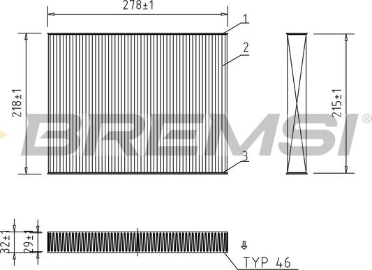 Bremsi FC0993 - Filter, interior air car-mod.net