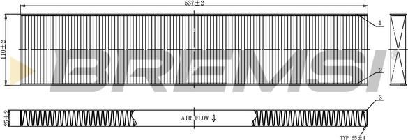 Bremsi FC0960C - Filter, interior air car-mod.net