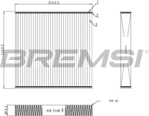 Bremsi FC0909 - Filter, interior air car-mod.net