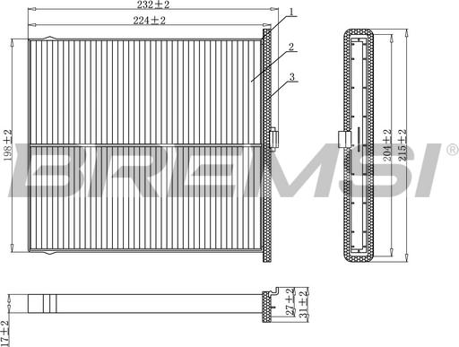 Bremsi FC0919 - Filter, interior air car-mod.net