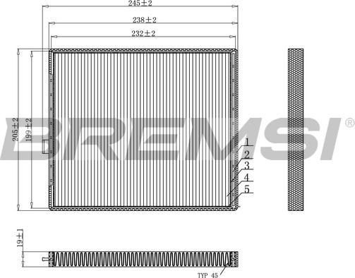 Bremsi FC0916 - Filter, interior air car-mod.net