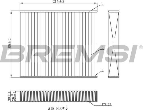 Bremsi FC0910C - Filter, interior air car-mod.net