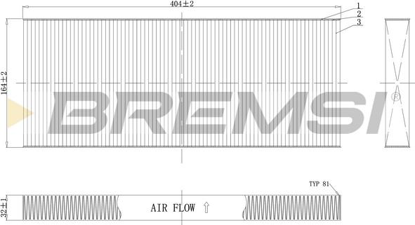 Bremsi FC0984 - Filter, interior air car-mod.net