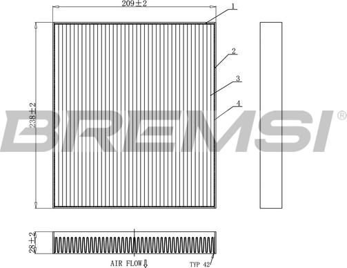 Bremsi FC0920 - Filter, interior air car-mod.net