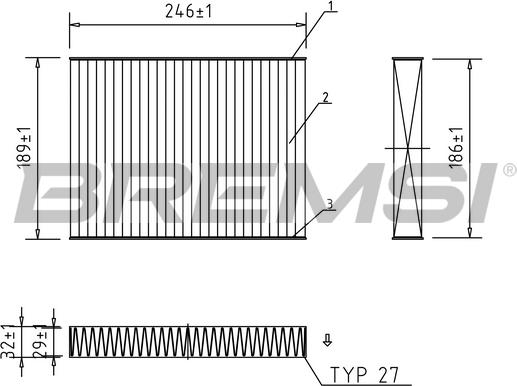 Bremsi FC0923A - Filter, interior air car-mod.net