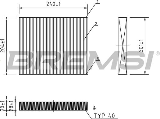 Bremsi FC0449 - Filter, interior air car-mod.net