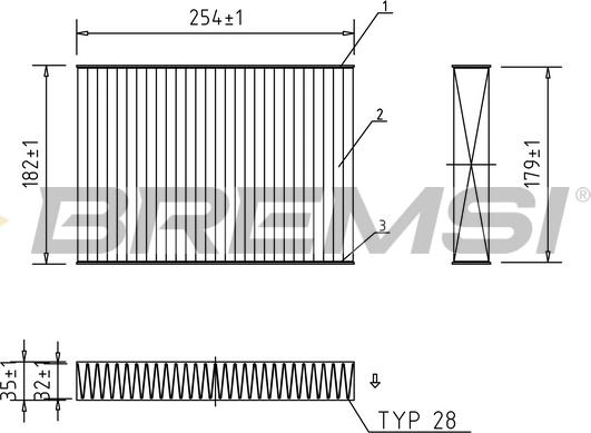 Bremsi FC0462A - Filter, interior air car-mod.net