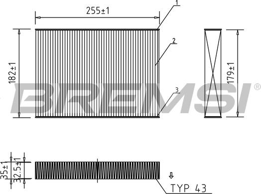 Bremsi FC0462 - Filter, interior air car-mod.net