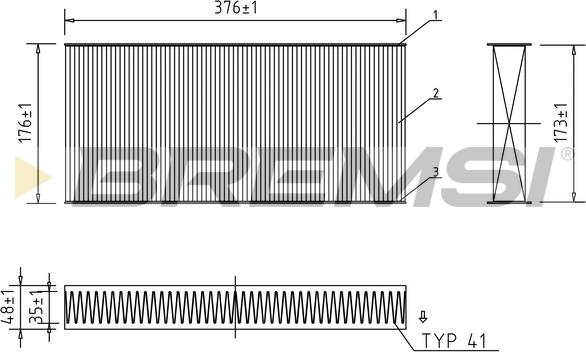 Bremsi FC0403C - Filter, interior air car-mod.net