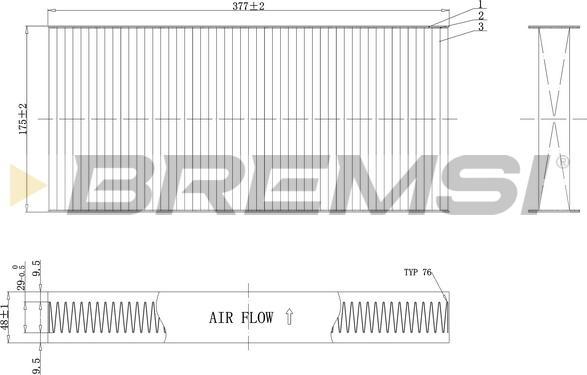 Bremsi FC0403 - Filter, interior air car-mod.net