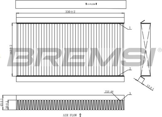 Bremsi FC0090 - Filter, interior air car-mod.net