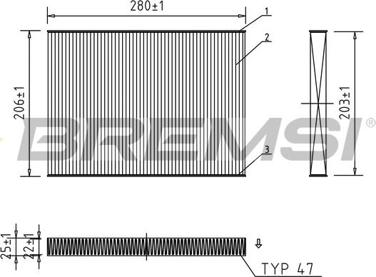 Bremsi FC0084 - Filter, interior air car-mod.net
