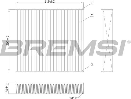 Bremsi FC0078C - Filter, interior air car-mod.net