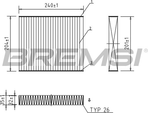 Bremsi FC0073C - Filter, interior air car-mod.net
