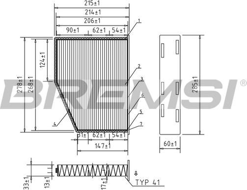 Bremsi FC0190 - Filter, interior air car-mod.net