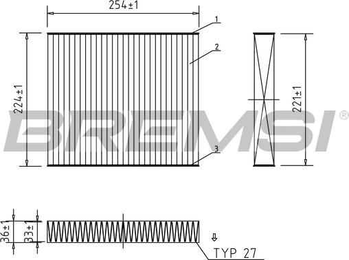 Bremsi FC0103A - Filter, interior air car-mod.net