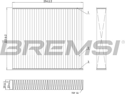 Bremsi FC0103 - Filter, interior air car-mod.net