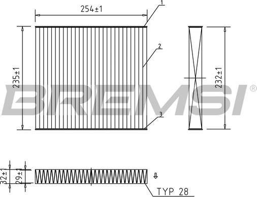 Bremsi FC0102A - Filter, interior air car-mod.net