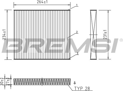 Bremsi FC0107C - Filter, interior air car-mod.net