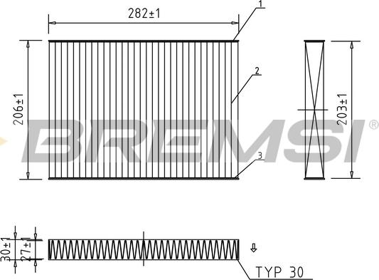Bremsi FC0181A - Filter, interior air car-mod.net