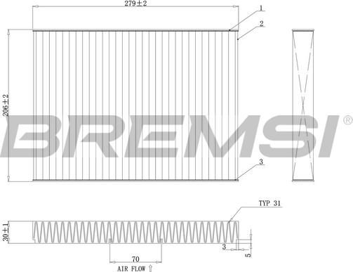 Bremsi FC0181C - Filter, interior air car-mod.net