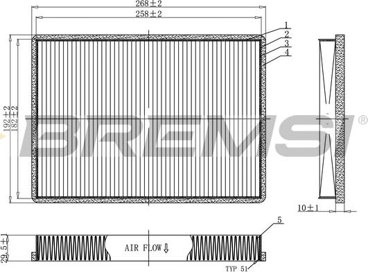 Bremsi FC1941 - Filter, interior air car-mod.net