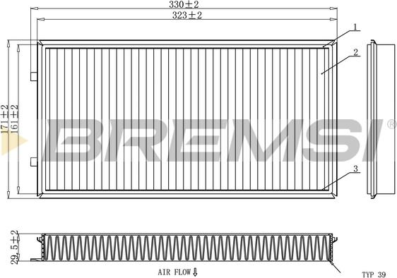 Bremsi FC1913C - Filter, interior air car-mod.net