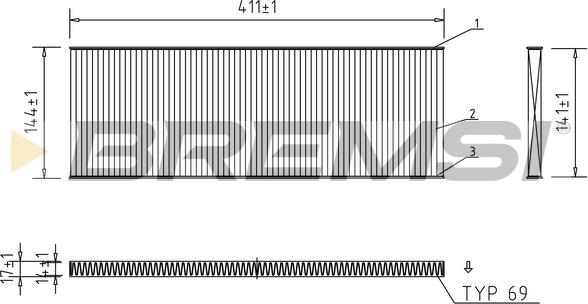 Bremsi FC1532 - Filter, interior air car-mod.net