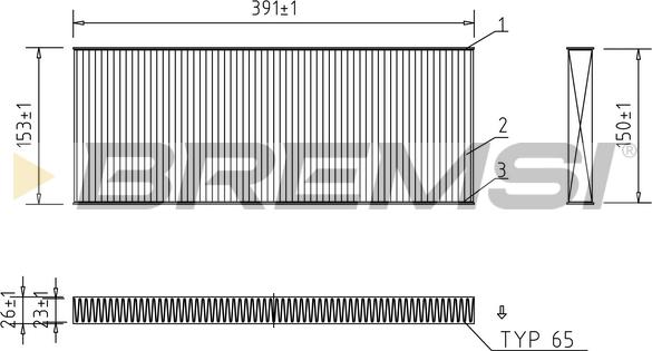 Bremsi FC1329 - Filter, interior air car-mod.net