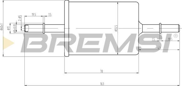 Bremsi FE0062 - Fuel filter car-mod.net