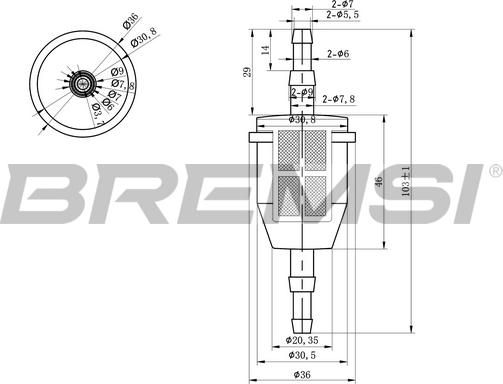 Bremsi FE0034 - Fuel filter car-mod.net