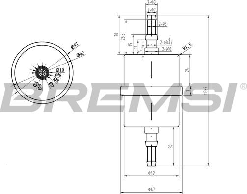 Bremsi FE0035 - Fuel filter car-mod.net
