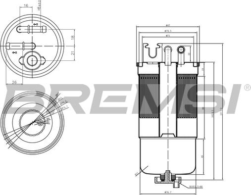 Bremsi FE0159 - Fuel filter car-mod.net