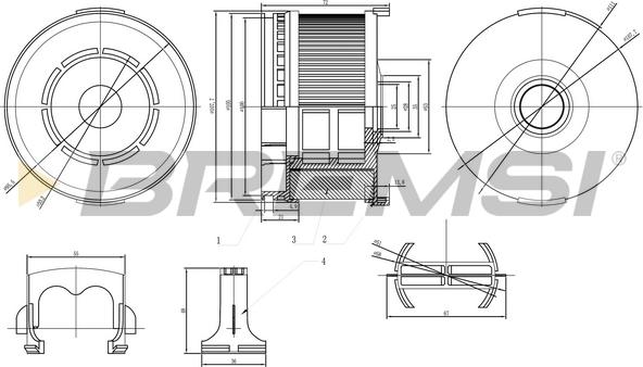 Bremsi FE0808 - Fuel filter car-mod.net
