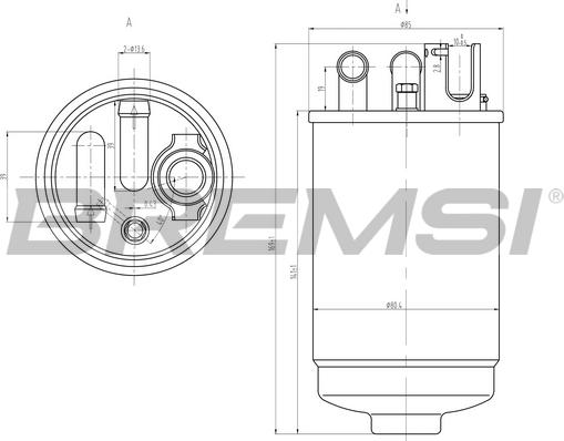Bremsi FE0829 - Fuel filter car-mod.net