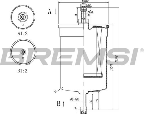 Bremsi FE0395 - Fuel filter car-mod.net