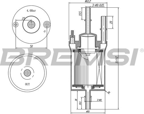 Bremsi FE0391 - Fuel filter car-mod.net